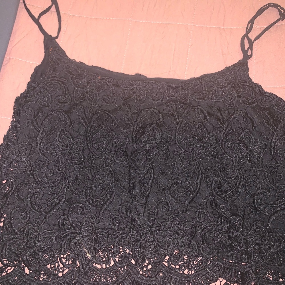 Black crop top